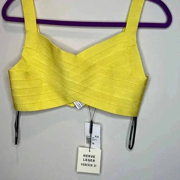Herve Leger & Forever 21 Yellow Bandage Top - Picture 7 of 10